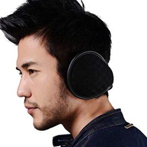 Folding Black Ear Muffs for Men